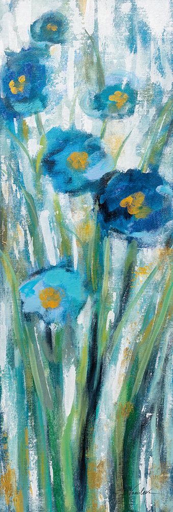 Tall Blue Flowers I art print by Silvia Vassileva for $57.95 CAD