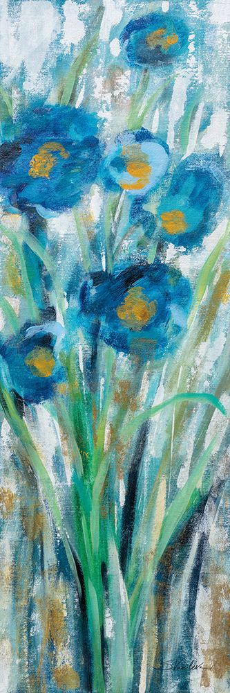 Tall Blue Flowers II art print by Silvia Vassileva for $57.95 CAD