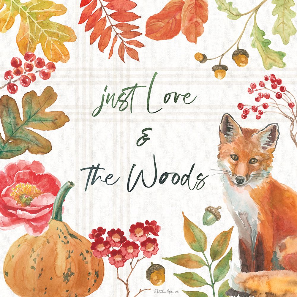 Wooded Harvest VII art print by Beth Grove for $57.95 CAD
