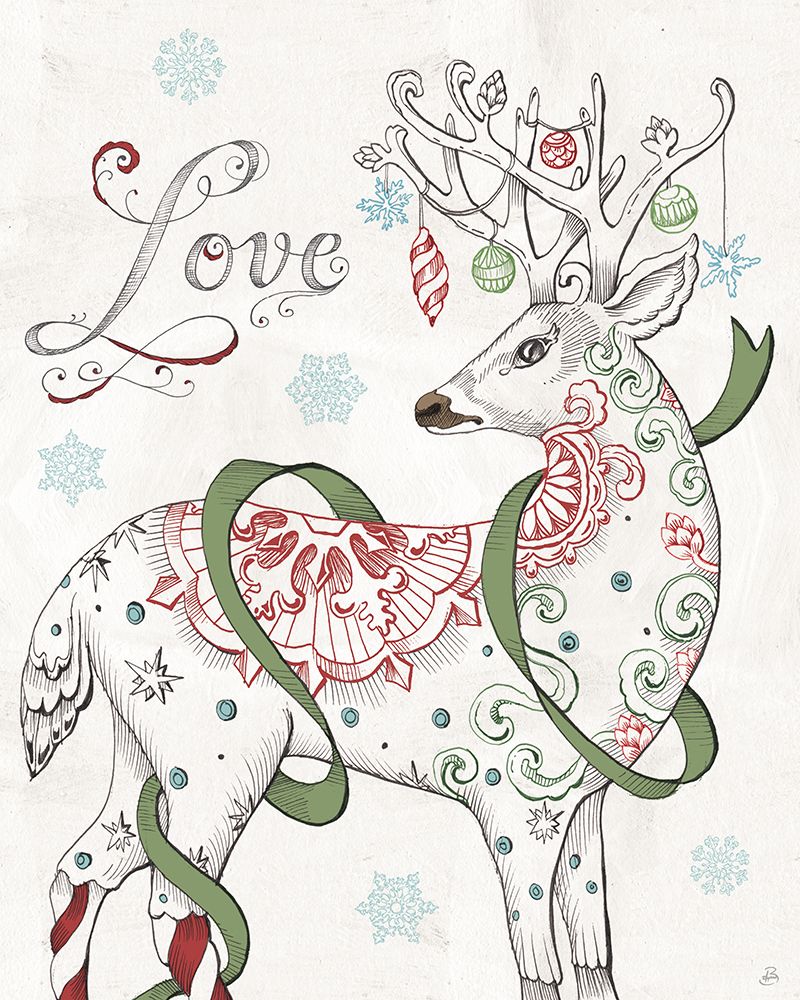 Christmas Season V art print by Daphne Brissonnet for $57.95 CAD