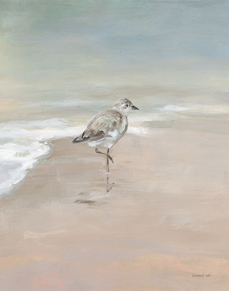 Shorebirds on the Sand II art print by Danhui Nai for $57.95 CAD