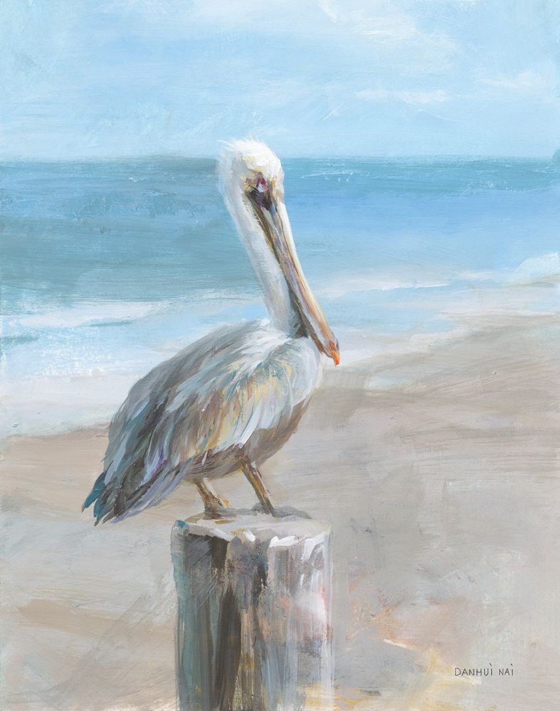 Pelican by the Sea art print by Danhui Nai for $57.95 CAD