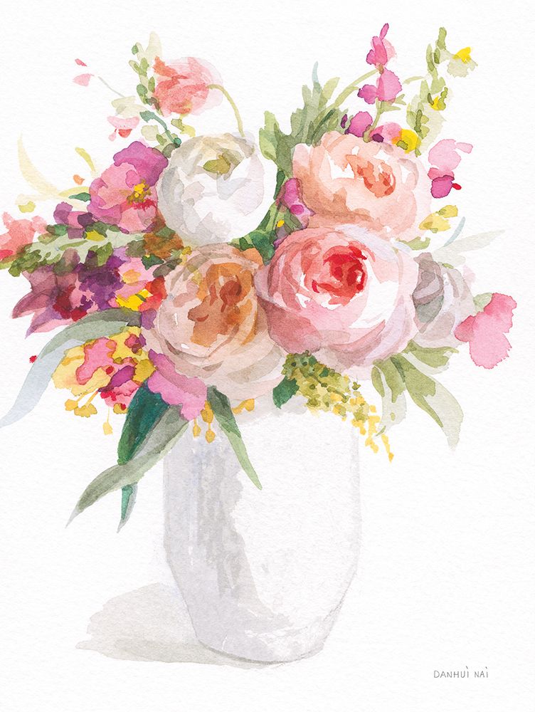 Sunday Bouquet I Neutral art print by Danhui Nai for $57.95 CAD