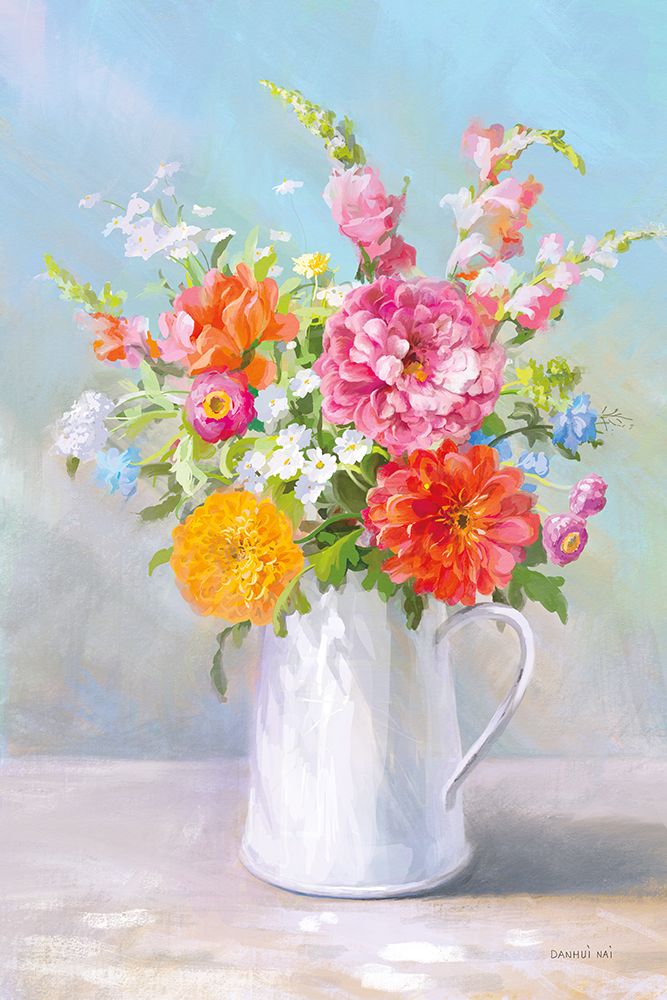 Country Bouquet II art print by Danhui Nai for $57.95 CAD