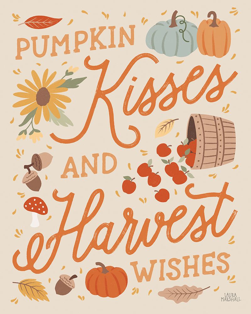 Harvest Wishes III art print by Laura Marshall for $57.95 CAD