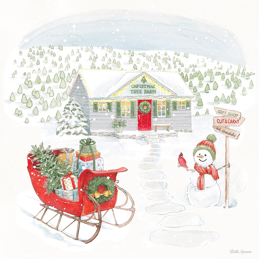 Home For The Holidays V art print by Beth Grove for $57.95 CAD