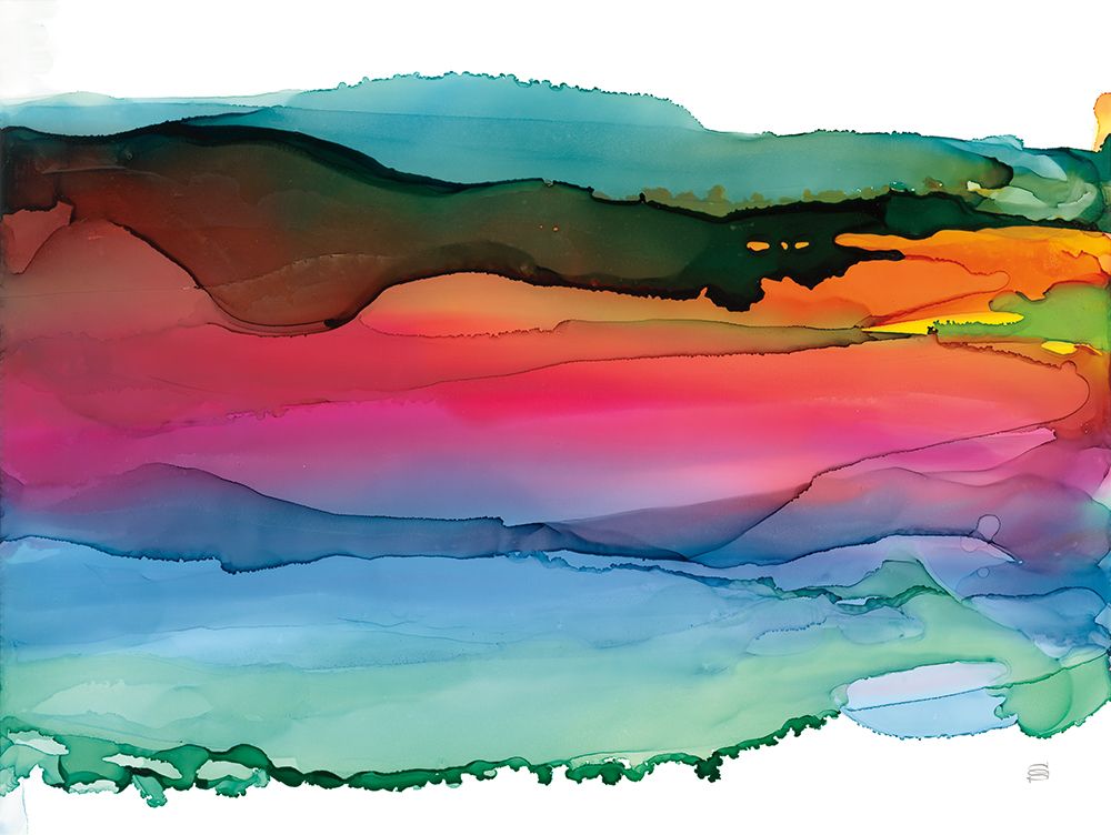 Rainbowscape I art print by Chris Paschke for $57.95 CAD