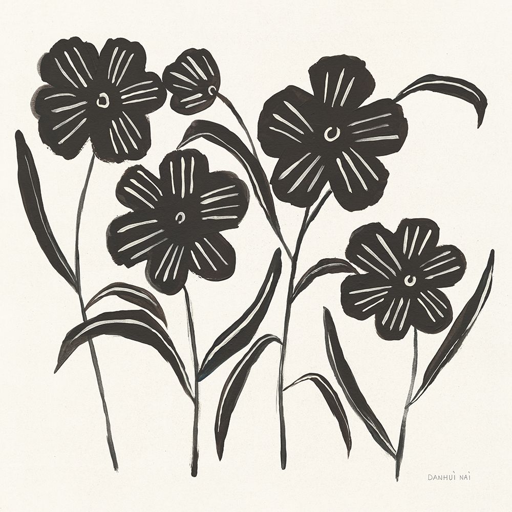 Floral Simplicity I Cream art print by Danhui Nai for $57.95 CAD