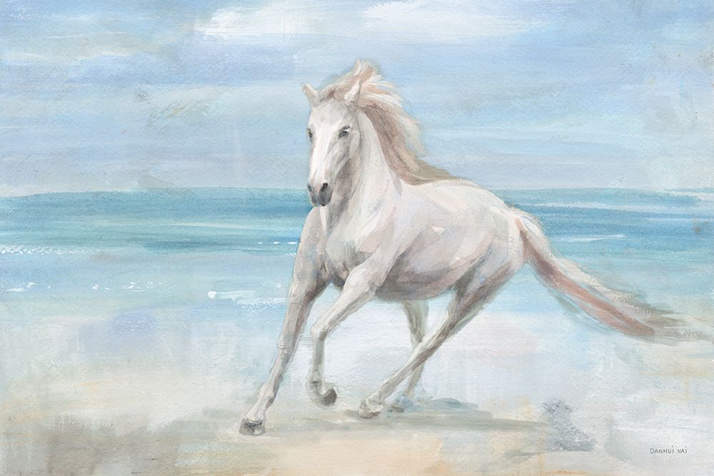 Gallop on the Beach art print by Danhui Nai for $57.95 CAD