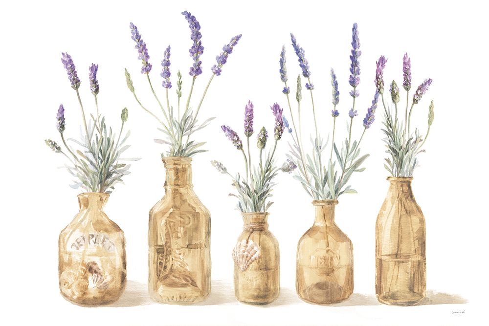 Lavender in Amber Glass art print by Danhui Nai for $57.95 CAD