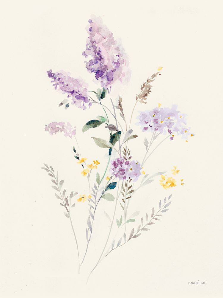 Lilac Season II Pastel art print by Danhui Nai for $57.95 CAD