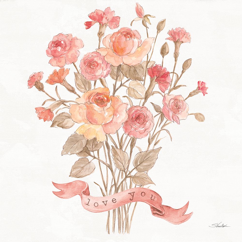 Romantic Blooms V art print by Silvia Vassileva for $57.95 CAD