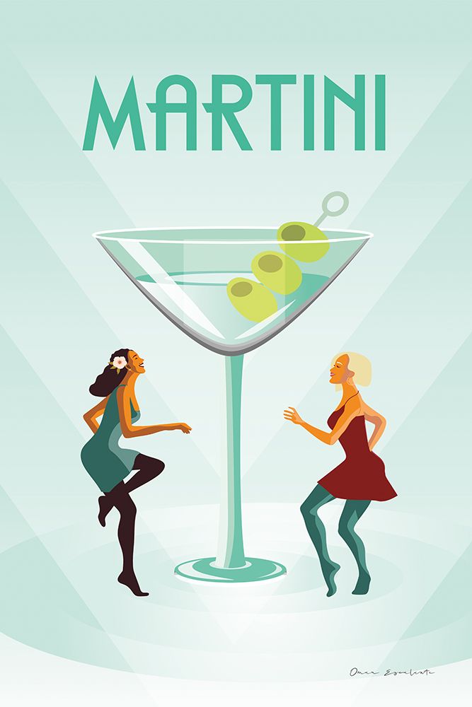 Martini art print by Omar Escalante for $57.95 CAD