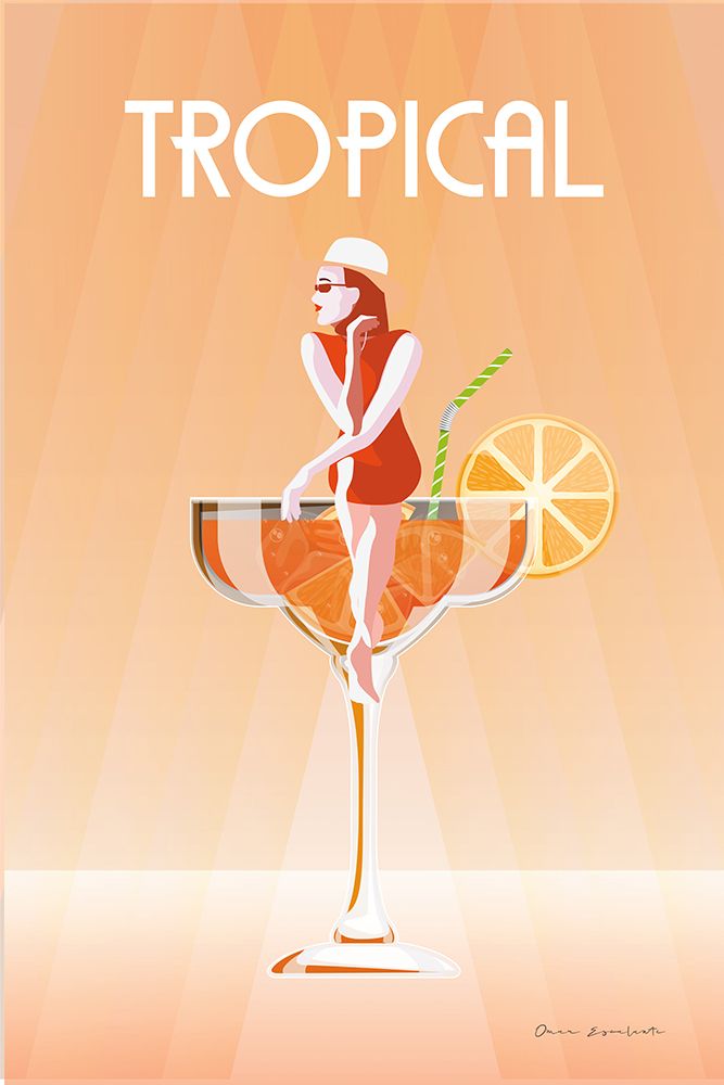 Tropical Drink art print by Omar Escalante for $57.95 CAD