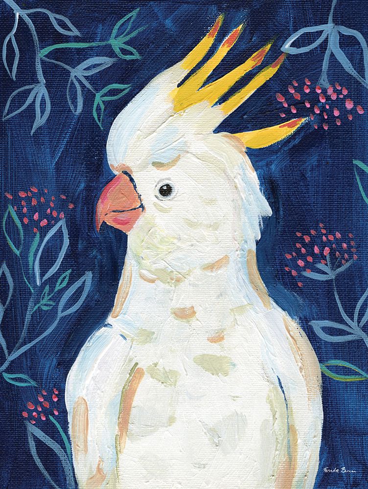 Tropical Cockatoo art print by Farida Zaman for $57.95 CAD