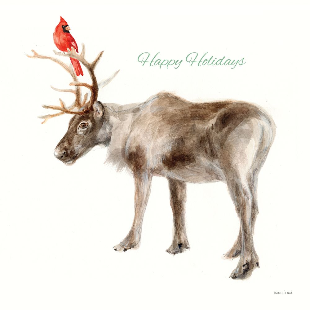 Reindeer Friends v2 art print by Danhui Nai for $57.95 CAD