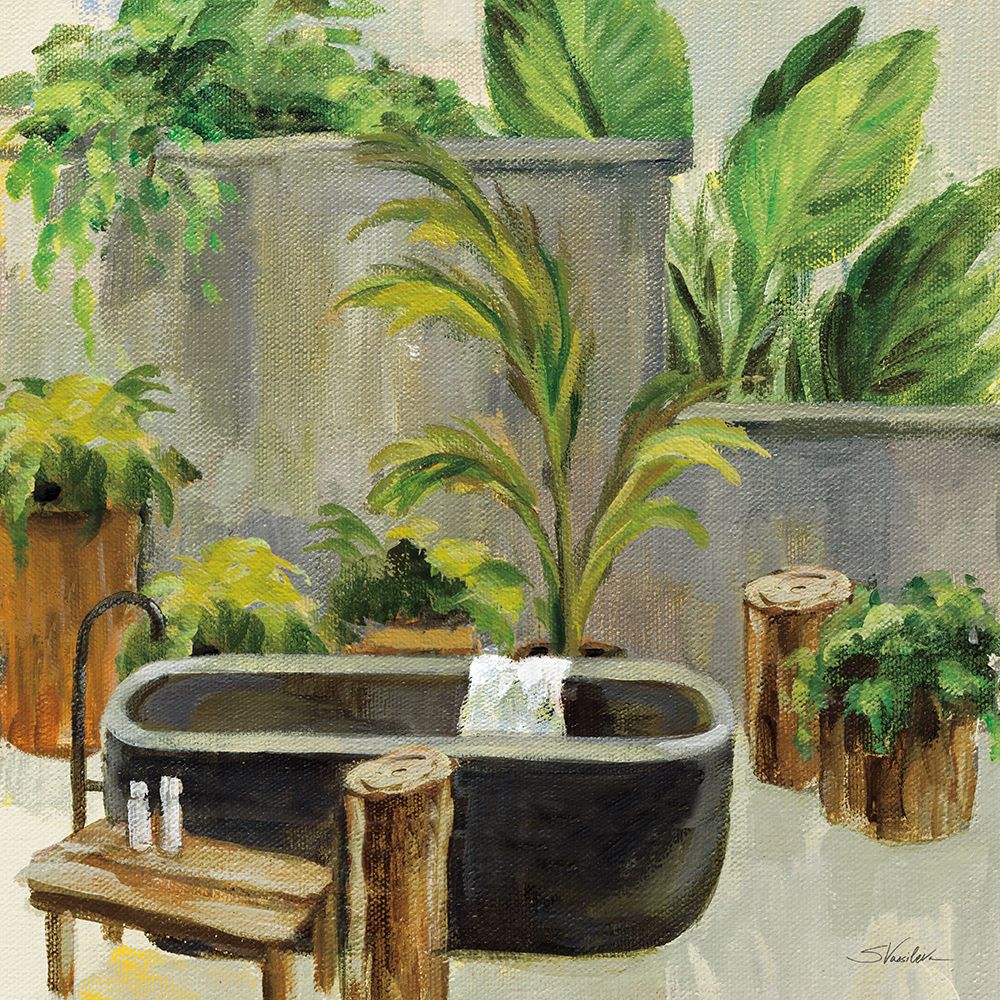 Tropical Bath I art print by Silvia Vassileva for $57.95 CAD