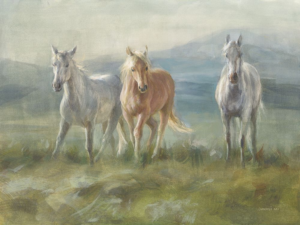 Rangeland Horses art print by Danhui Nai for $57.95 CAD