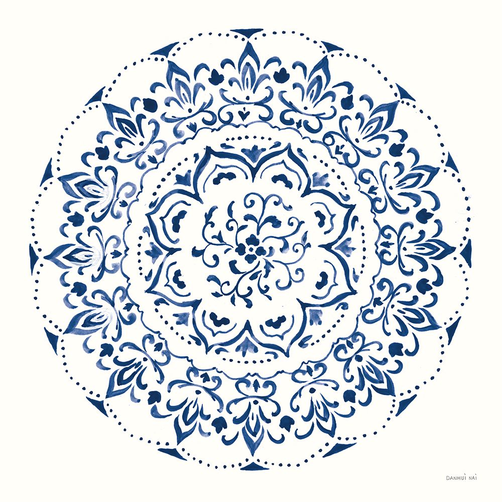 Circle of Life I Indigo art print by Danhui Nai for $57.95 CAD