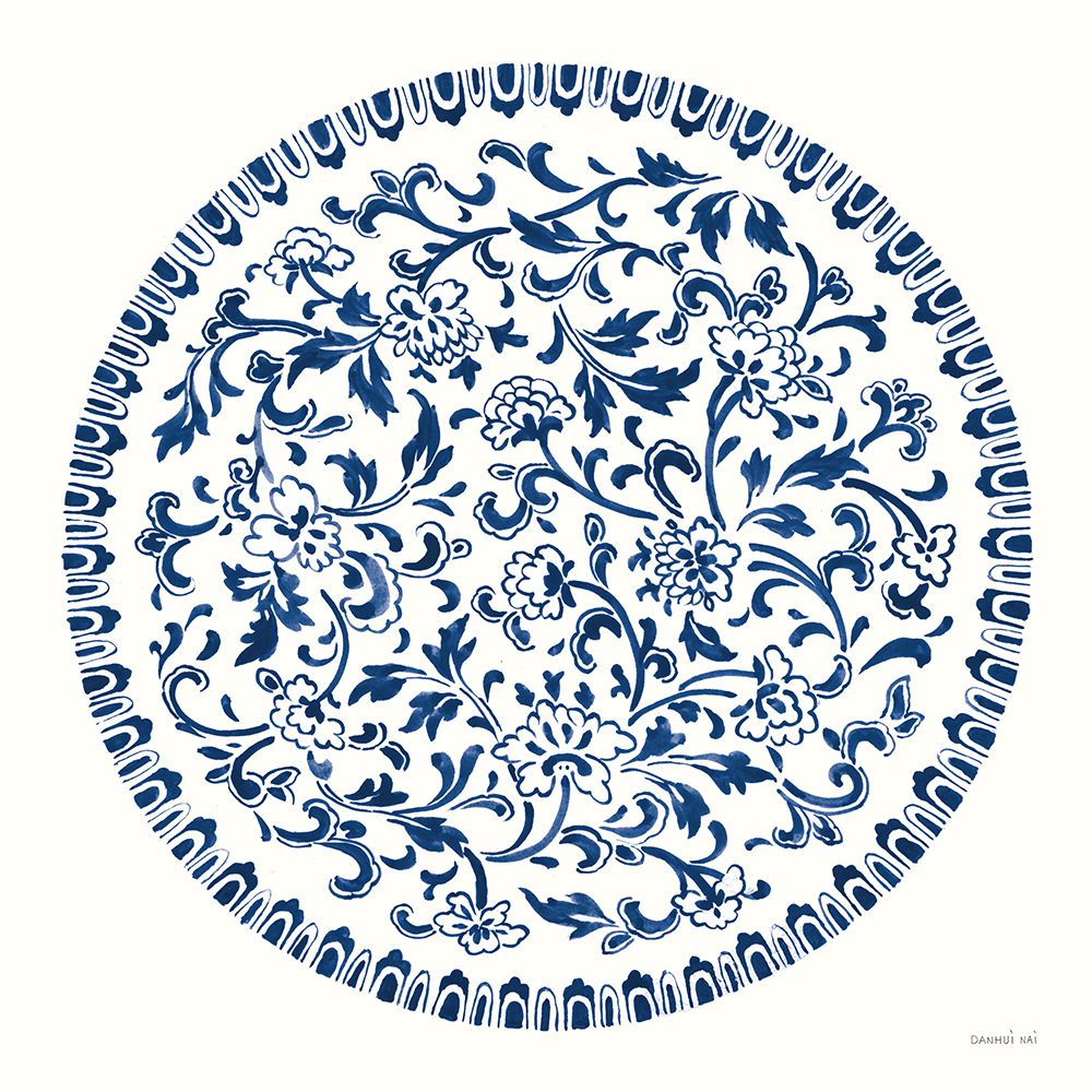 Circle of Life II Indigo art print by Danhui Nai for $57.95 CAD