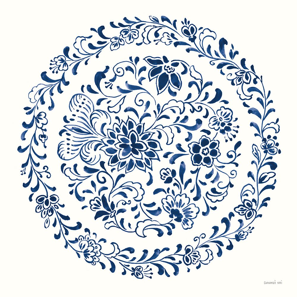 Circle of Life III Indigo art print by Danhui Nai for $57.95 CAD