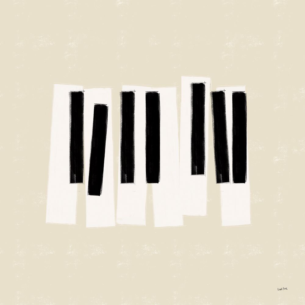 Musical Abstract III Cream art print by Leah York for $57.95 CAD