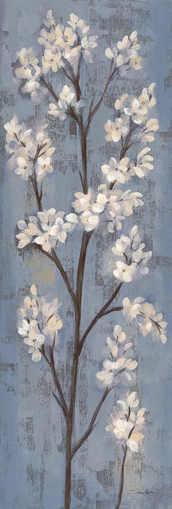 Almond Branch I on Slate Blue art print by Silvia Vassileva for $57.95 CAD