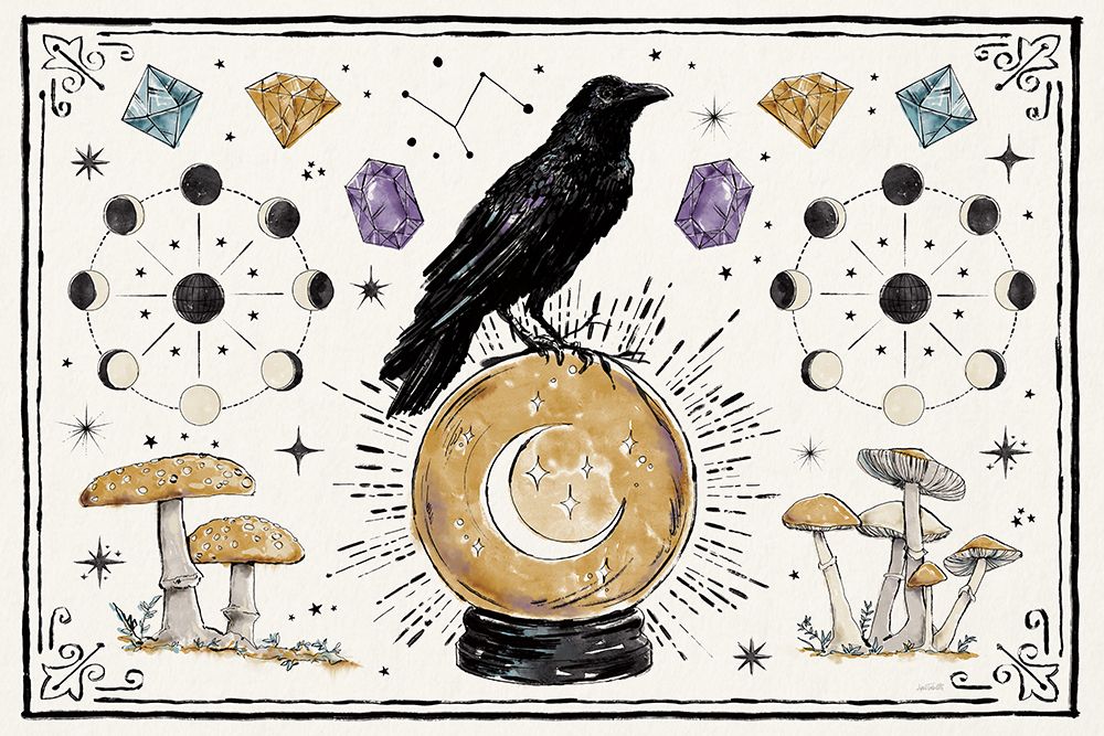 Mystic Moon I art print by Anne Tavoletti for $57.95 CAD