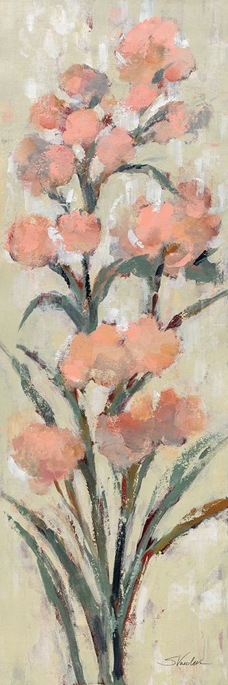 Tall Blush Flowers I art print by Silvia Vassileva for $57.95 CAD