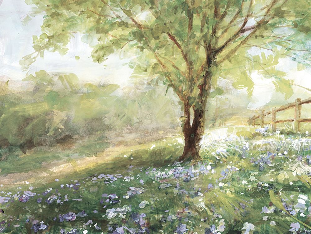 Field of Bluebells Neutral art print by Danhui Nai for $57.95 CAD
