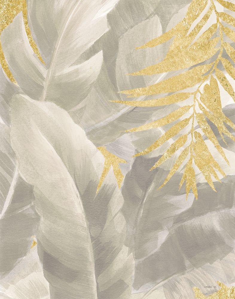 Palm of the Tropics II Neutral Gold art print by Danhui Nai for $57.95 CAD
