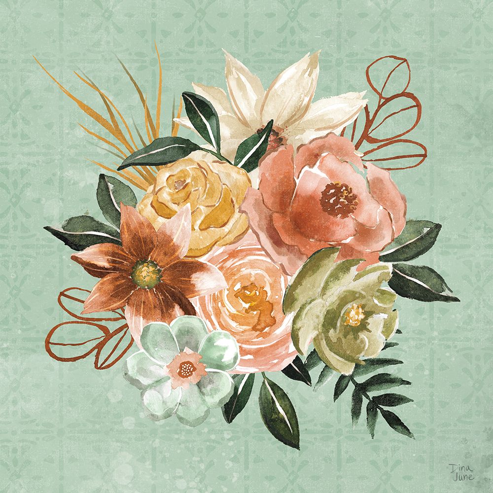 Floral Chic V art print by Dina June for $57.95 CAD