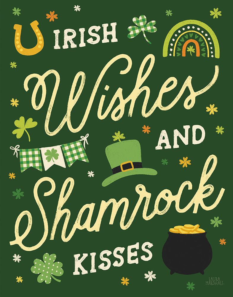 Shamrock Wishes II art print by Laura Marshall for $57.95 CAD