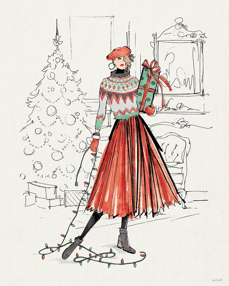 Holiday Fashionistas II art print by Anne Tavoletti for $57.95 CAD