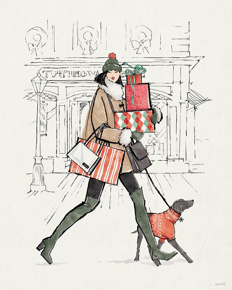 Holiday Fashionistas IV art print by Anne Tavoletti for $57.95 CAD