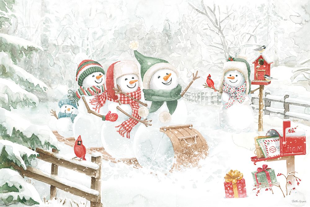 Snow Day I art print by Beth Grove for $57.95 CAD