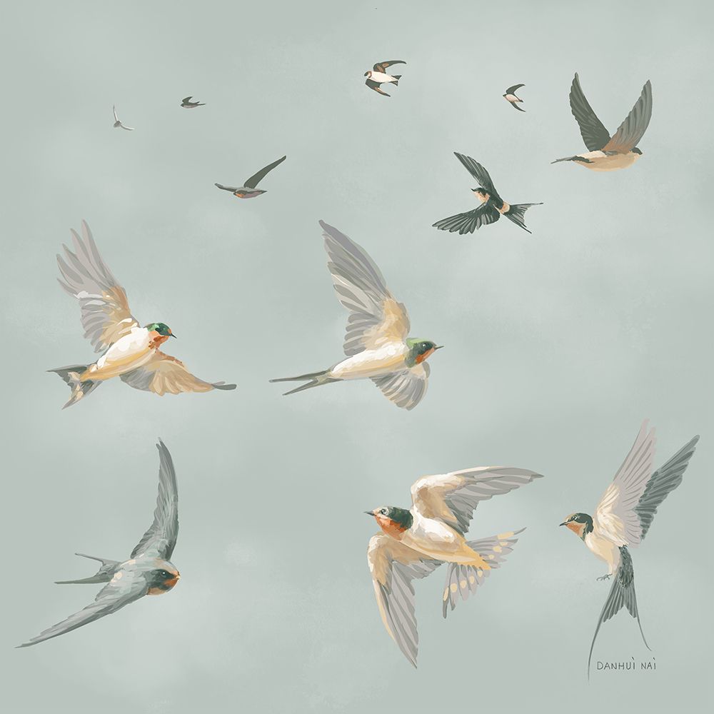 Swifts art print by Danhui Nai for $57.95 CAD