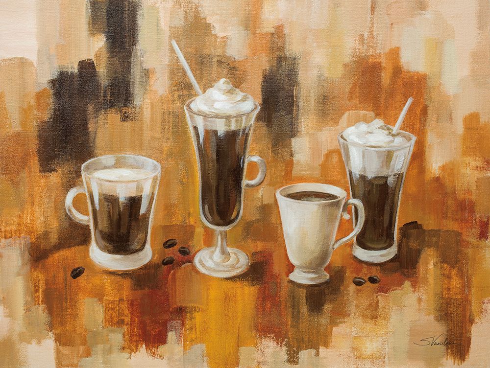 Abstract Coffee I art print by Silvia Vassileva for $57.95 CAD