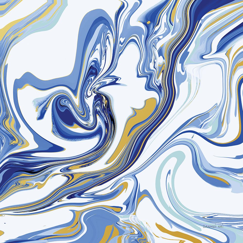 Psychedelic Blue II art print by Danhui Nai for $57.95 CAD