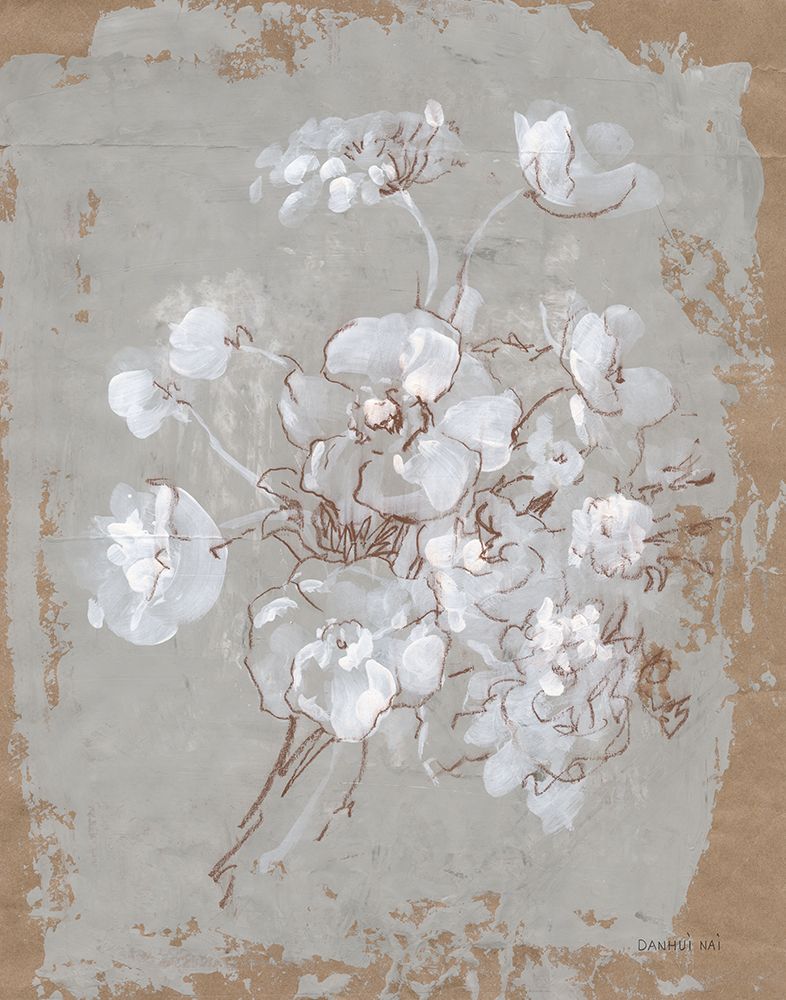 Delicate Floral I art print by Danhui Nai for $57.95 CAD