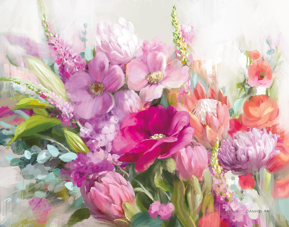 Bright Florals art print by Danhui Nai for $57.95 CAD