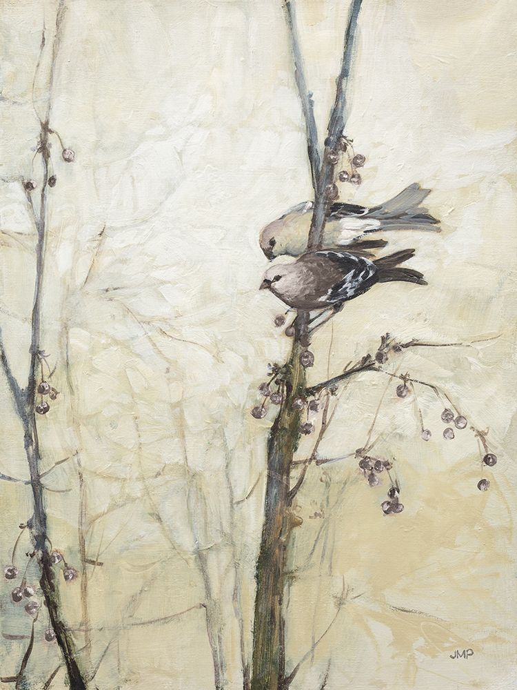 Wings in the Berries Neutral art print by Julia Purinton for $57.95 CAD
