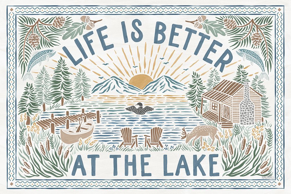 Lakeside Days I art print by Laura Marshall for $57.95 CAD