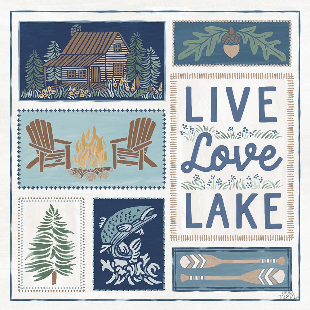 Lakeside Days VIII art print by Laura Marshall for $57.95 CAD