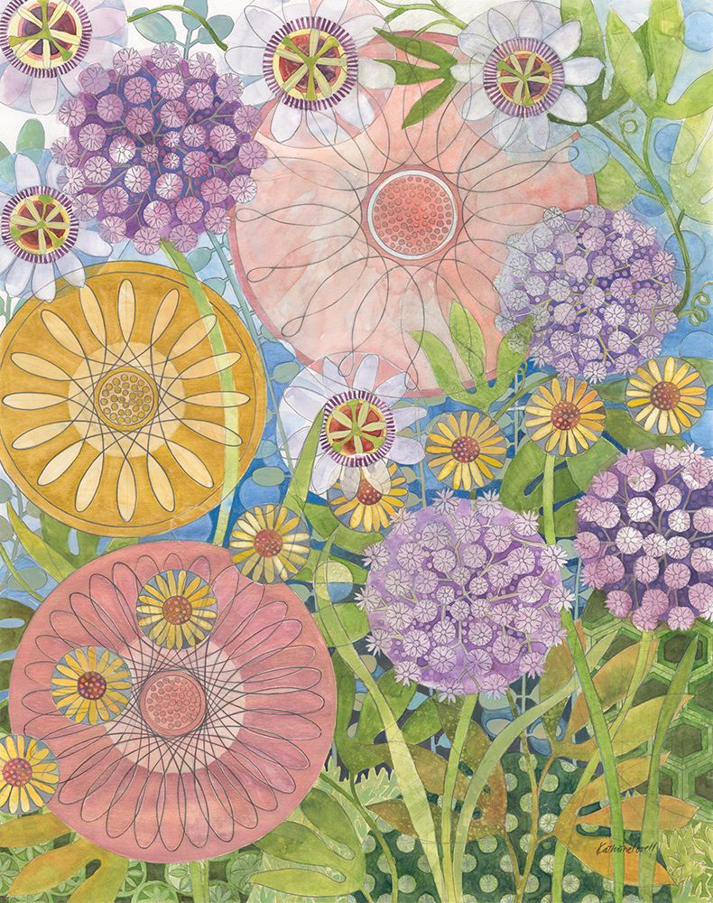 Whimsical Garden III art print by Kathrine Lovell for $57.95 CAD