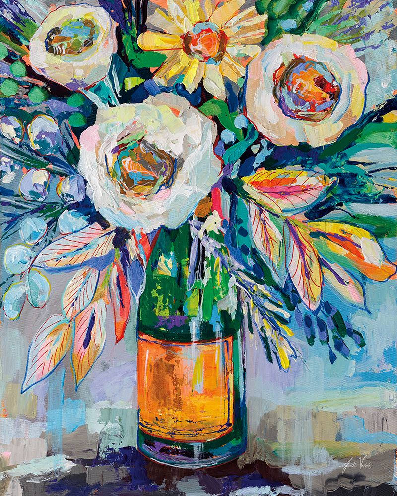 Clicquot Bouquet art print by Jeanette Vertentes for $57.95 CAD