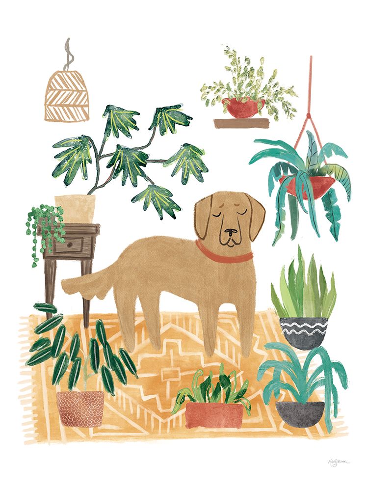 Urban Jungle Dogs III White SP art print by Mary Urban for $57.95 CAD