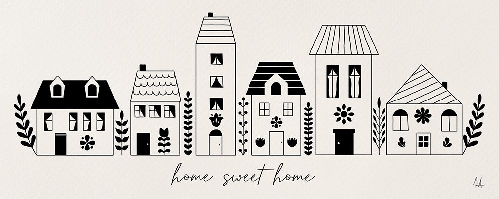 Little Houses II art print by Sarah Adams for $57.95 CAD