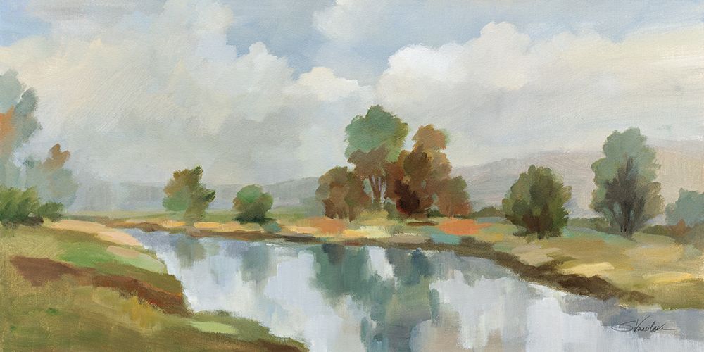 River and Clouds art print by Silvia Vassileva for $57.95 CAD