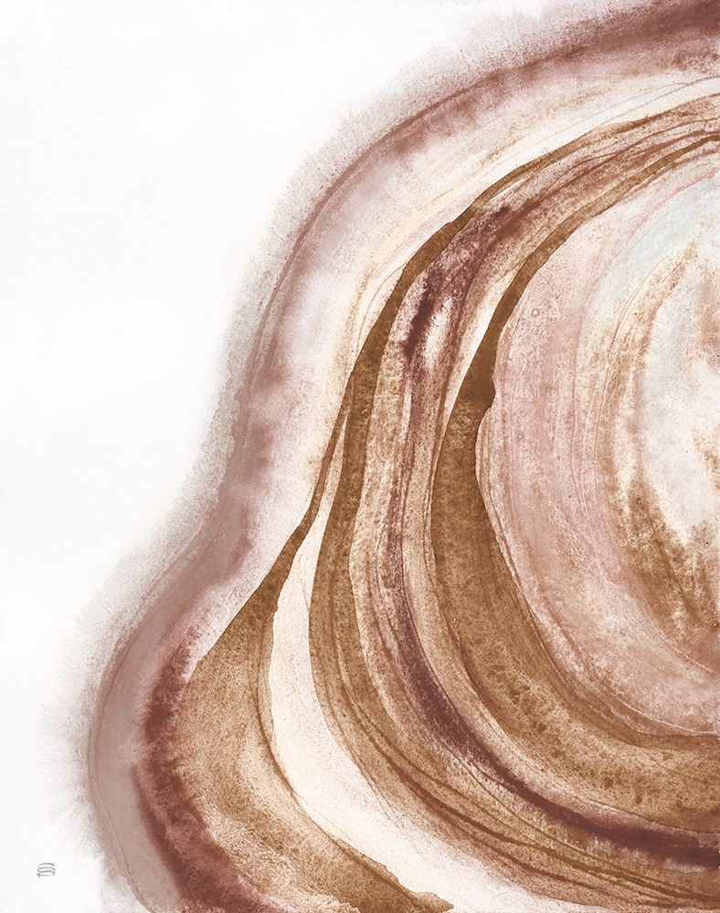 Watercolor Geode I Brown art print by Chris Paschke for $57.95 CAD
